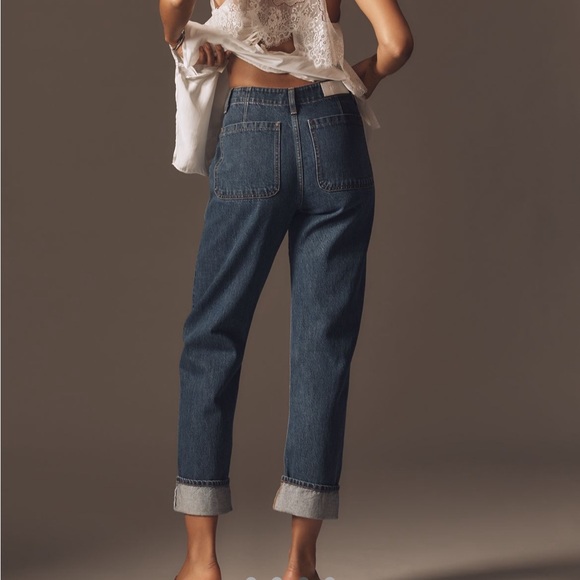 Re/Done Originals The Bender Straight Jeans in Rustic Indigo Size 25 - Picture 2 of 7